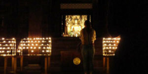 person praying at Chion-in